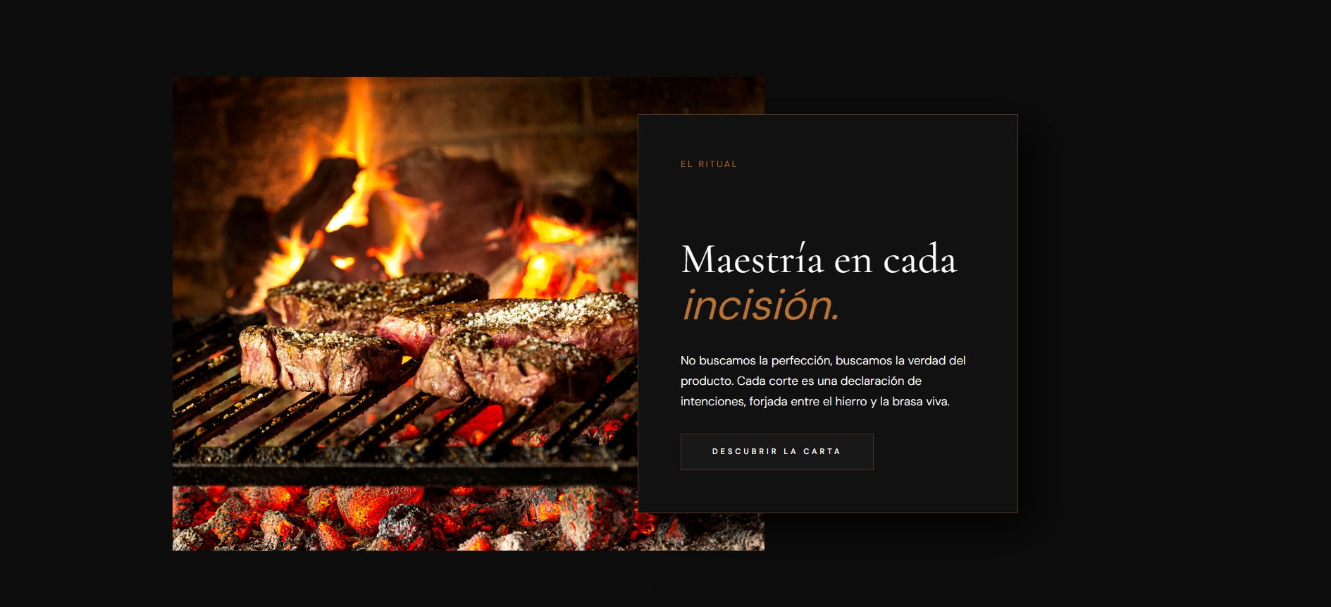 Carta del restaurante