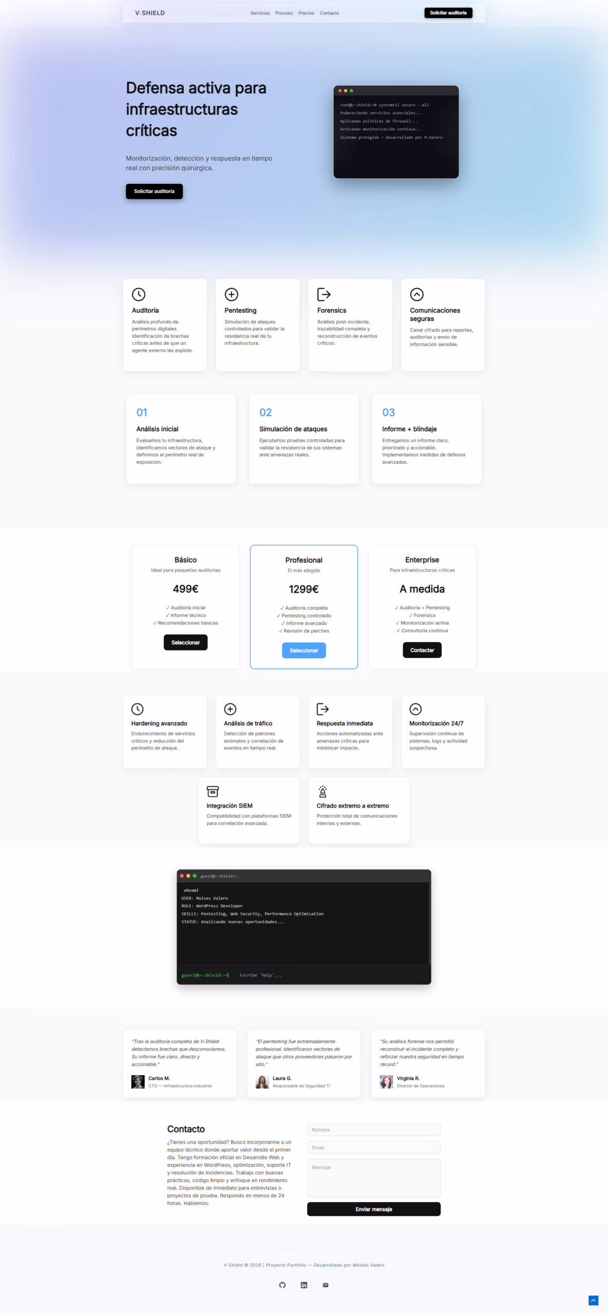 Captura principal de V-Shield